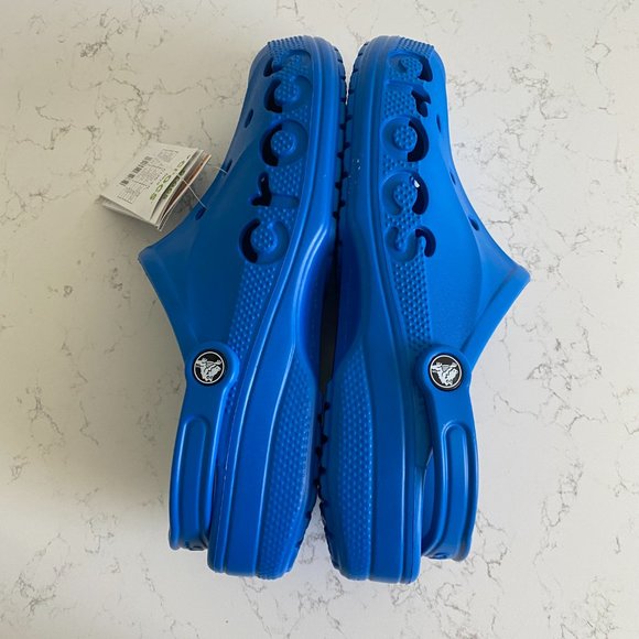 NWT Crocs Blue Baya Men\'s Lightweight Clogs size 12 main image 7